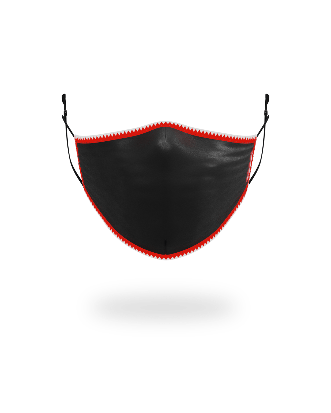 ADULT VERTICAL SHARK (BLACK) FORM-FITTING FACE MASK